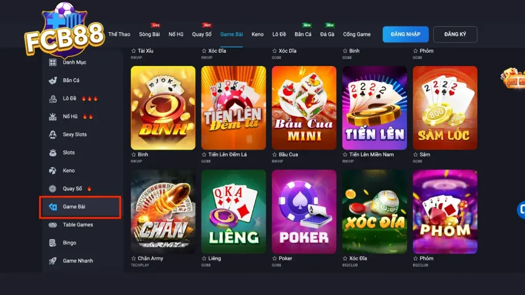 Game bài FCB88 – Trải nghiệm kho game bài hàng đầu Việt Nam Game bài FCB88 – Trải nghiệm kho game bài hàng đầu Việt Nam
