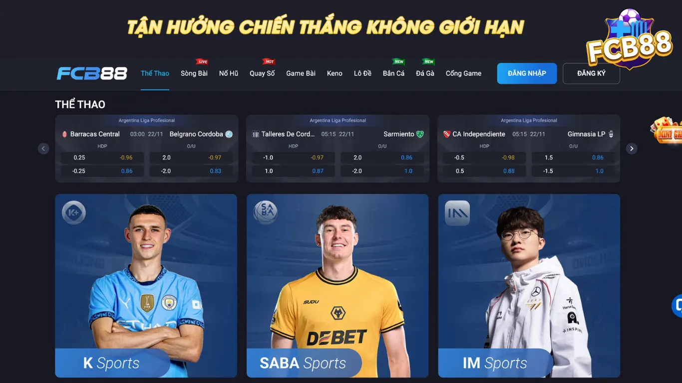Giới thiệu danh mục cá cược Thể Thao tại FCB88 Giới thiệu danh mục cá cược Thể Thao tại FCB88